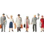 6 figurines de voyageurs PREISER-10020