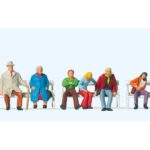 Figurines assises sur des bancs PREISER-10027