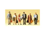 PREISER-10403 Voyageurs avec sac - 6 Figurines HO