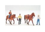 PREISER-10500 Chevaux et cavalier - 5 figurines HO dont 1 cheval monté