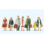 Personnages marchant avec bagages PREISER-10505
