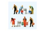 PREISER-10656 Personnages avec casier à bouteilles - 5 Figurines HO