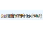 PREISER-14412 Personnages HO debout ou marchant - 36 figurines