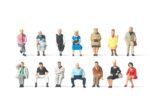 PREISER-79199 Voyageurs assis 14 figurines en N