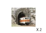 BUSCH-7024 Entrée de tunnel maconnée pour voie unique électrifiée HO