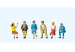 PREISER-10021 Personnages assis - 6 figurines HO