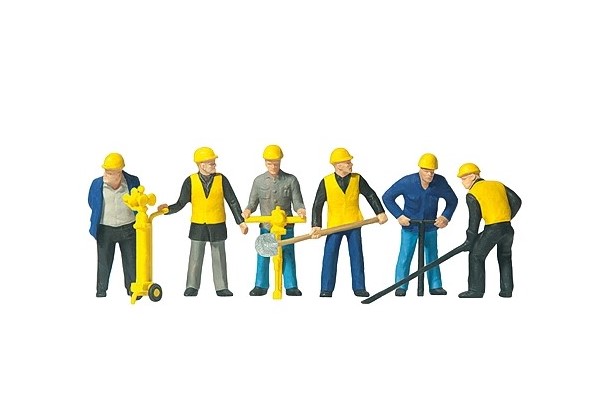 Equipe de poseurs de voie PREISER-10035