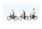 PREISER-10336 Cyclistes - 3 figurines Ho