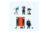 PREISER-10642 Pompiers se préparant à sortir - 4 Figurines et accessoires H0