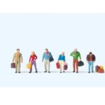 Personnages marchant avec bagages PREISER-79018