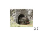 BUSCH-7025 Enreés de tunnel voie unique pour locomotive à vapeur HO