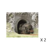 Entrées de tunnel maçonnées voie unique pour locomotive à vapeur et diesel BUSCH-7025