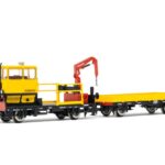 Ensemble draisine avec wagon plat et grue RIVAROSSI-HR2909S