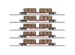 MARKLIN-47154 Set de 5 wagons à ranchers transport de bois