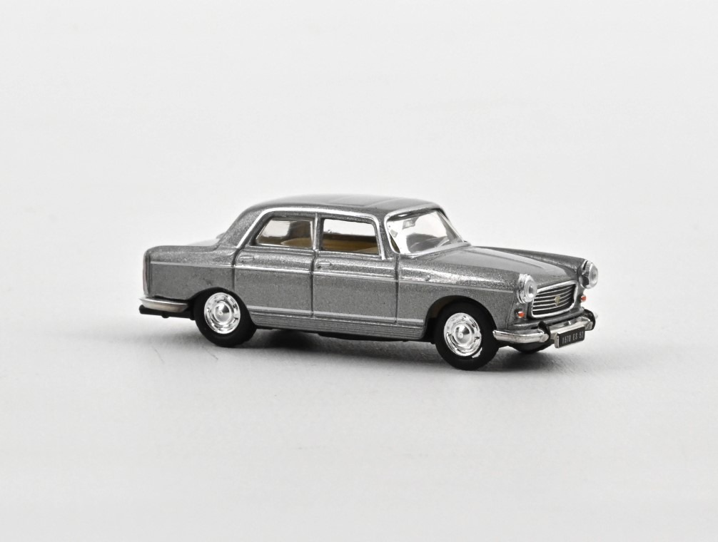 Voiture Peugeot 404 H0 grise NOREV-474449