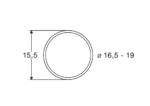 Roco-40072 Bandages d'adhérence DC 16,5-19mm