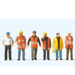 Techniciens avec gilet de sécurité PREISER-10420