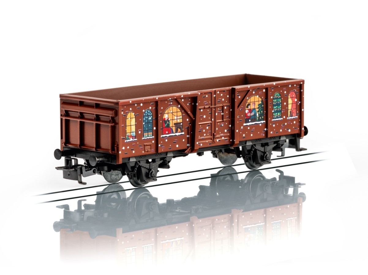 Wagon tombereau de Noël avec module sonore MARKLIN-44224