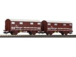 PIKO-97311 coffret de 2 wagons couverts primeur GHS SNCF HO