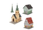 FALLER-190038 Coffret centre de village avec église