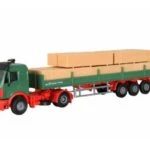 Camion mercedes avec remorque transport de bois KIBRI-14641