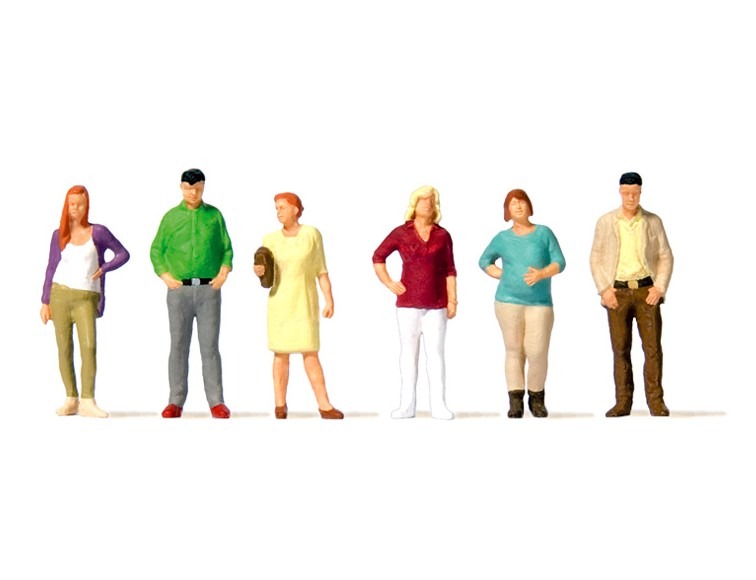 Passants debout PREISER-10726 boite de 6 figurines