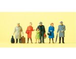 PREISER-14044 Voyageurs debout - 6 figurines HO