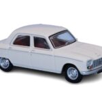Voiture Peugeot 204 berline 1968 blanche SAI-6250