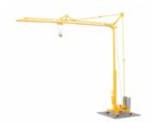 KIBRI-15708 Grue dépliable sur remorque HO