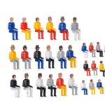 Lot de 30 figurines assises KIBRI-38114