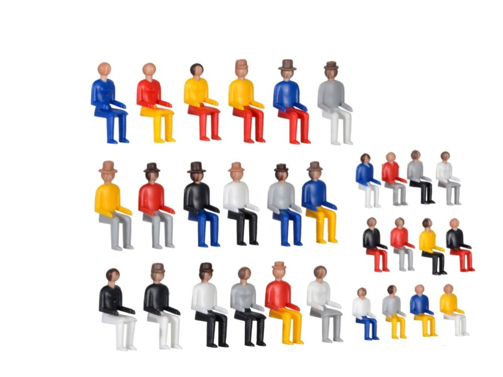 Lot de 30 figurines assises KIBRI-38114
