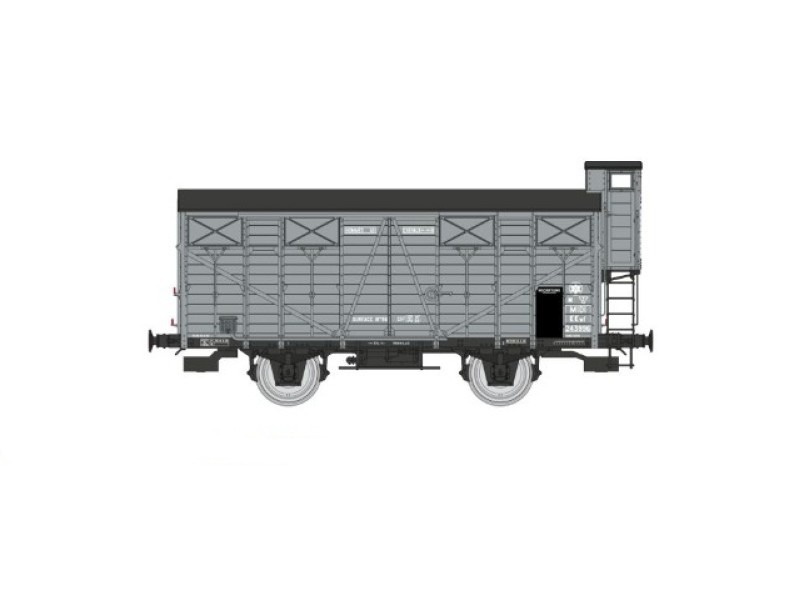 Wagon couvert OCEM 19 midi REE-WB684