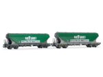 JOUEF-HJ6281 Set de 2 wagons trémies UFAC Moulins du Bos