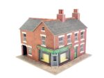METCALFE-PO263 Maison en briques avec commerce d'angle HO