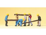 PREISER-10034 Poseurs de voie avec traverses HO - 6 personnages