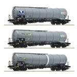 Coffret de 3 wagons citernes Millet ROCO-6600091