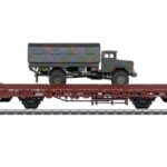 Wagon avec camion MAN militaire allemand MARKLIN-46928