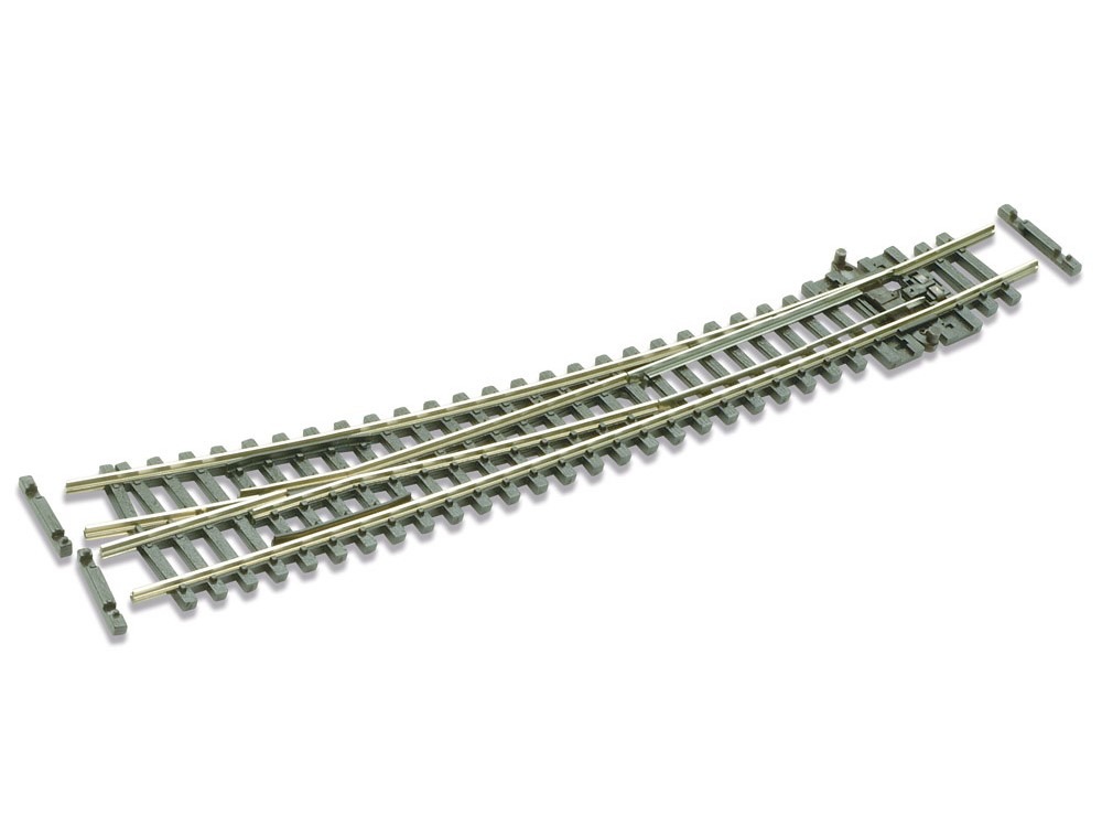 Aiguillage courbe N code 55 Electrofrog à droite PECO-SLE386F