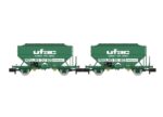 REE-NW321 set de 2 wagons céréaliers UFAC moulins du bos SNCF époque IV