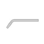 Panne pour fer à souder - coudée forme burin 4mm DONAU-GS363