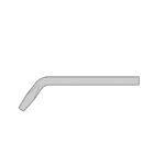 Panne 6mm forme coudée burin pour fer à souder DONAU-GS663
