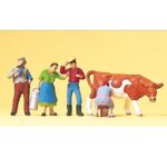 Fermiers avec 1 vache PREISER-10044