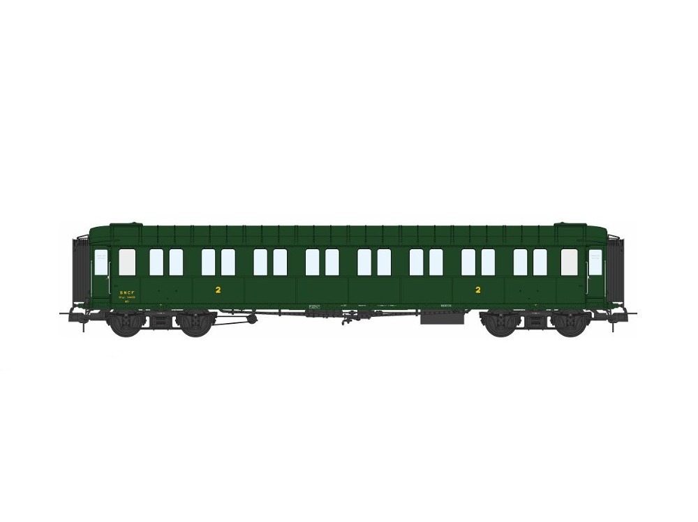Voiture métallisée ex PLM B8 REE-VB459