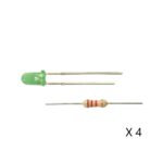 Led verte 3mm avec résistance VIESSMANN-3552