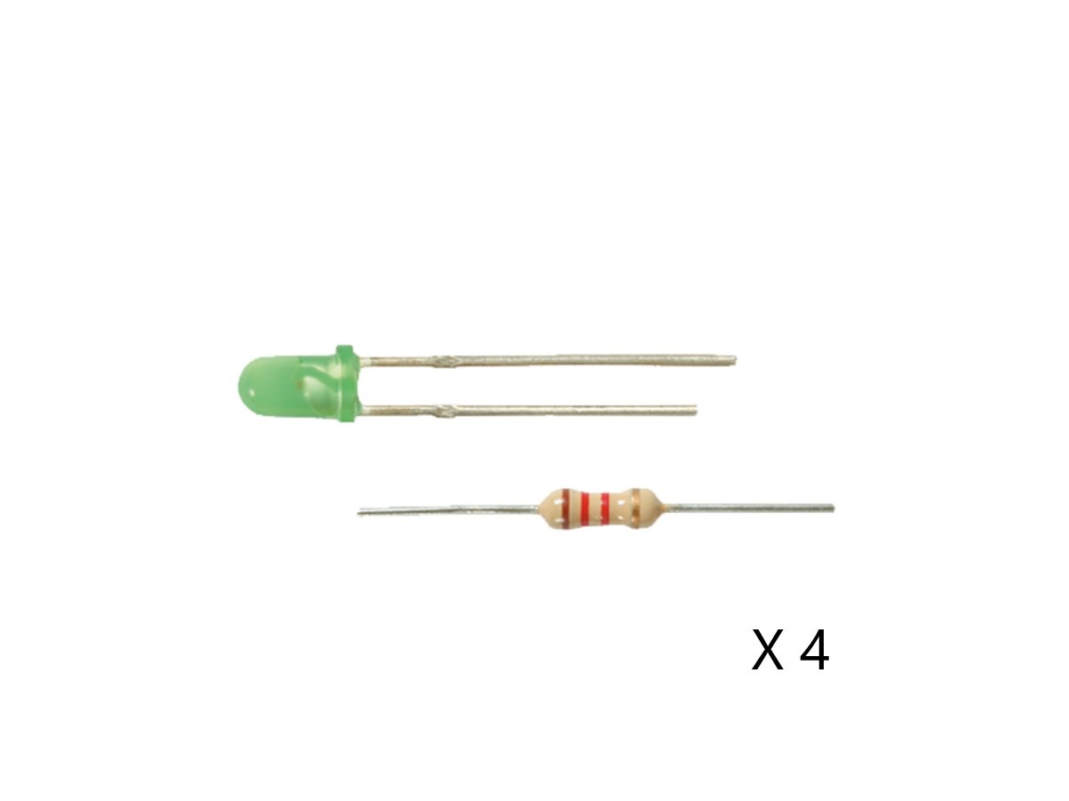 Led verte 3mm avec résistance VIESSMANN-3552