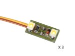 VIESSMANN-6021 Eclairage de maison 2 leds blanc chaud X 3