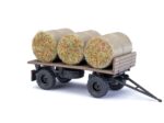 BUSCH-53018 Remorque agricole HW 60 avec balles de paille HO