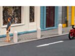 FALLER-180999 Exemple d'utilisation des bornes en béton H0