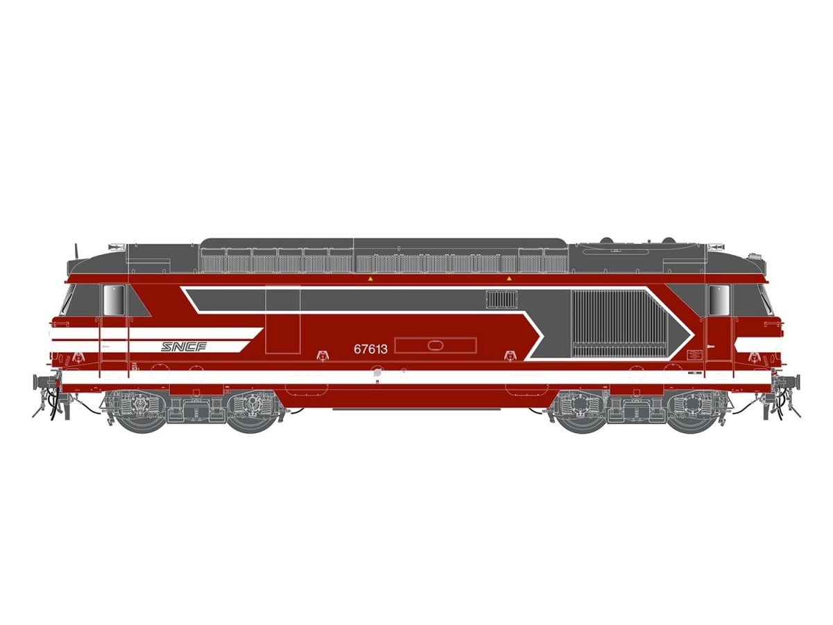JOUEF-HJ2464 Locomotive diesel BB 67613 Capitole Analogique Locomotive diesel BB 67613 JOUEF-HJ2464