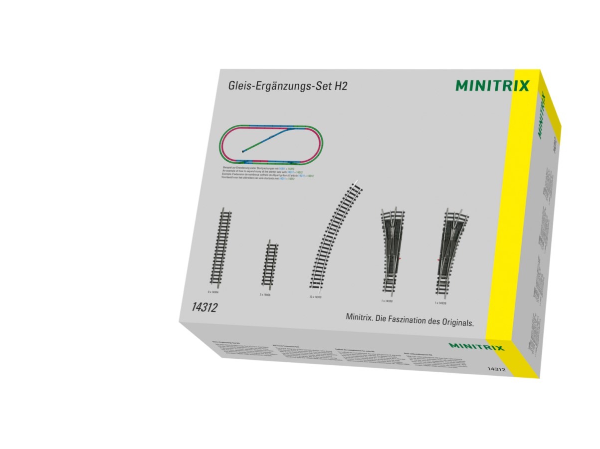 Coffret de voies complémentaires H2 MINITRIX-14312
